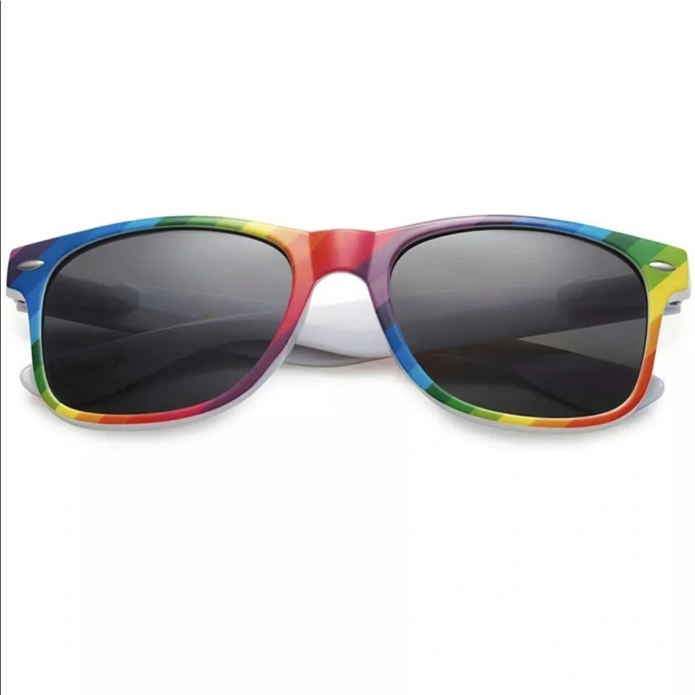 NEW Retro Style Womens Mens Unisex Sunglasses Rainbow Pride